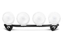 N-Fab Front Bumper Textured Black Light Bar with 4-Tabs (Up to 4x9&quot; Round Lights) - Chevy Silverado 1500 ( 2014 - 2018 )