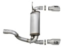 aFe Power Rebel Series 2.5&quot; 409 Stainless Steel Axle-Back Exhaust System - Jeep Wrangler JL V6-3.6L (2018-2022)