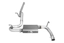 aFe Power Scorpion 2.5&quot; Cat-Back Aluminized Exhaust System with Polished Tips - Jeep Wrangler JK 2-Door V6-3.6L/3.8L