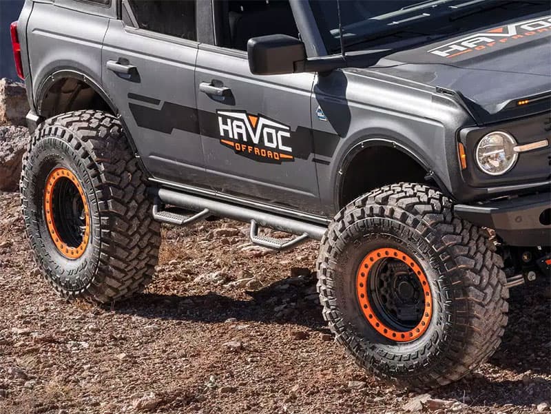 Havoc Offroad HN2 Nerf Side Step Bars- Ford Bronco 4-Door (2021-2022)