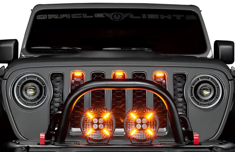 Oracle Lighting Pre-Runner Style LED Grill Light Kit (Amber w/Tinted Lens) - Universal