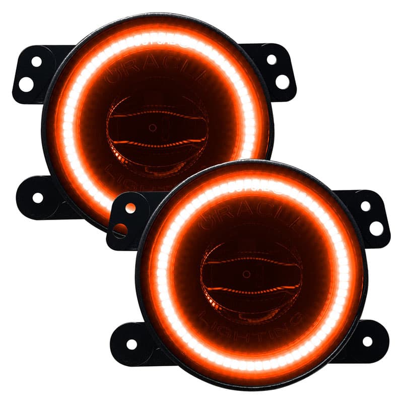 Oracle Lighting High Performance 20W LED Fog Lights (Amber) - Jeep Wrangler JK (2007-2018) / JL (2018-2023) / Gladiator JT (2020-2023)