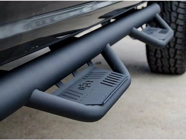 N-fab Textured Black Cab Length Podium STEPS - RAM 1500 ( 2019 - 2021 )