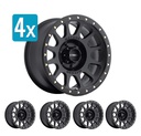 (Set of 4 Wheels) Method Race Wheels NV, 18x9 with 6 on 135 Bolt Pattern - Matte Black - Ford F-150 (2004-2022) / SVT Raptor (2010-2022)