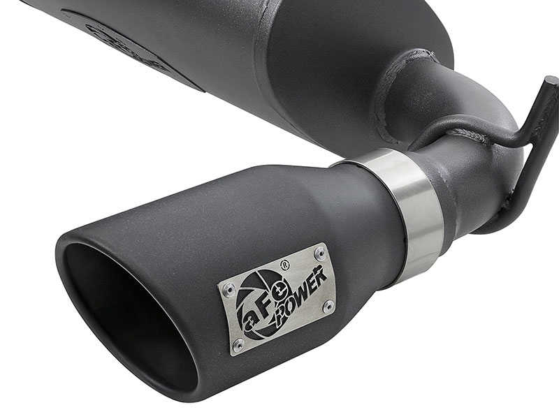 Afe Power Rebel Series 2.5&quot; 409 Stainless Steel Axle-Back Exhaust System - Jeep Wrangler JK V6-3.6L/3.8L ( 2007-2018 )