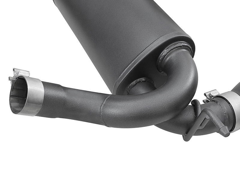 Afe Power Rebel Series 2.5&quot; 409 Stainless Steel Axle-Back Exhaust System - Jeep Wrangler JK V6-3.6L/3.8L ( 2007-2018 )