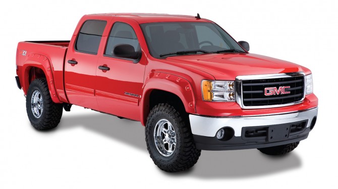 Bushwacker Boss Pocket Style Fender Flare Set - GMC Sierra (Standard and Long bed) ( 2007 - 2013 )