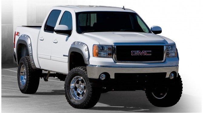 Bushwacker Boss Pocket Style Fender Flare Set - GMC Sierra (Standard and Long bed) ( 2007 - 2013 )