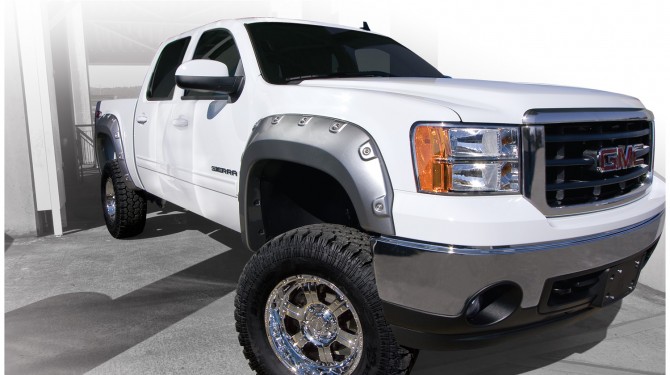 Bushwacker Boss Pocket Style Fender Flare Set - GMC Sierra (Standard and Long bed) ( 2007 - 2013 )