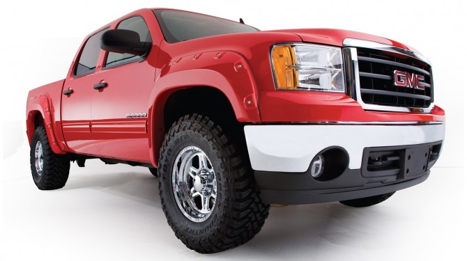 Bushwacker Boss Pocket Style Fender Flare Set - GMC Sierra (Standard and Long bed) ( 2007 - 2013 )