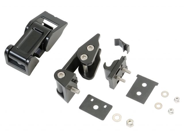 Drake Off Road RocKlaw Hood Catch System - Jeep Wrangler JK