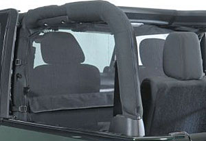[508006] VDP Wind stopper in Black Mesh - Jeep Wrangler JK 2-Door ( 2007 – 2011)