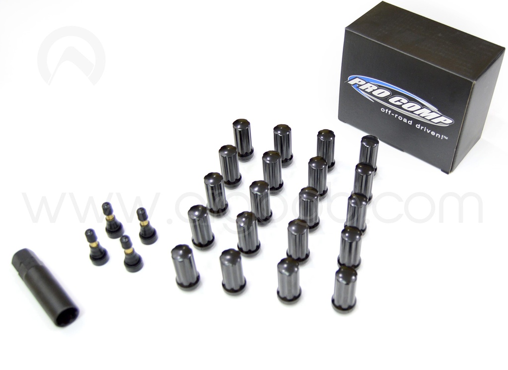 [PXA26194B] Pro Comp 9/16&quot; Black Lug Nut Kit (20-Piece) - Ram 1500 (2002 - 2010)