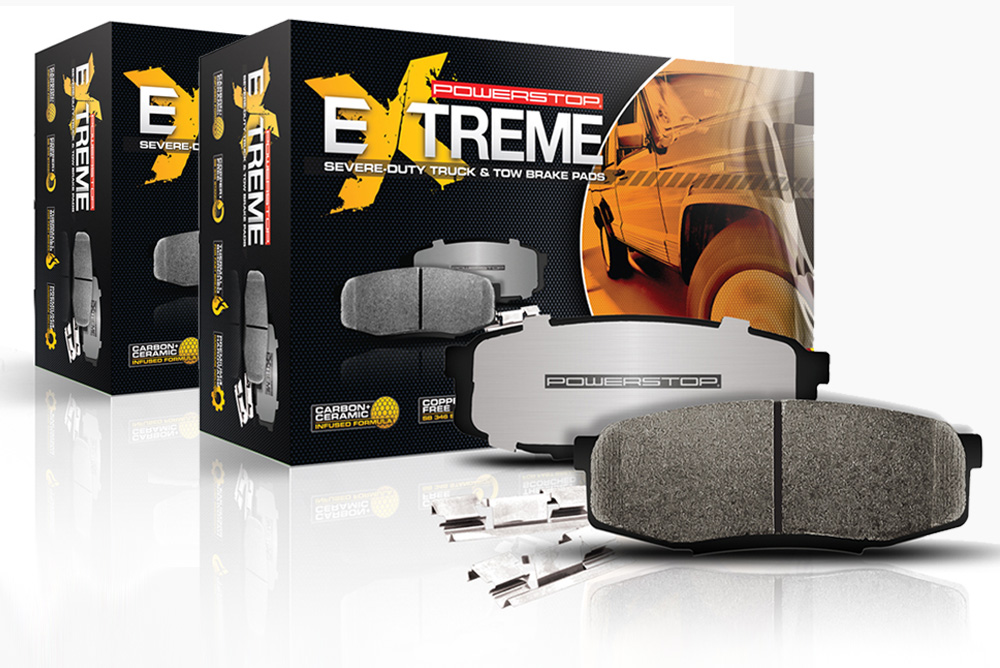 Power Stop (Front + BEAR) Z36 Performance Carbon-Cerson-Caramic Careramic Plads-Ford F-150 (2012-2014) / SVT Raptor (2012-2015)