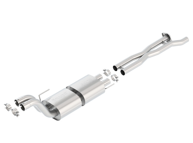 Borla (60637) X-Pipe with Mid Pipes S-Type Muffler Exhaust System - Ford Raptor 3.5L EcoBoost ( 2017 - 2020 )