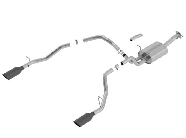 Borla (140752BC) S-Type Cat-Back Exhaust System (Single Split Rear Exit) - Ram 1500 (2019-2024)