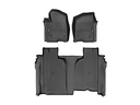 [441436-1-4] WeatherTech (Front + Rear) Floor Liners (Crew Cab) - Silverado/Sierra 1500 ( 2019-2024 )