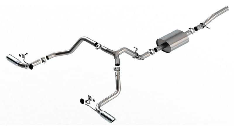 Borla (140842) S-Type Cat-Back Exhaust System (Truck Split Side Exit) - Silverado/Sierra 1500 V8 5.3L (2019-2024)