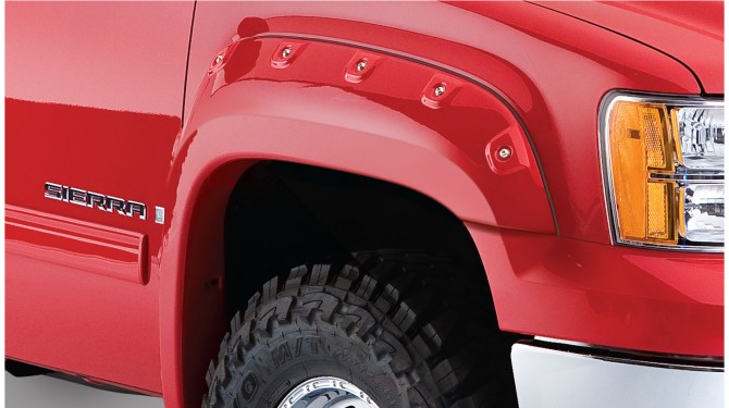 [40951-02] Bushwacker Cut-Out Fender Flare Set - GMC Sierra (5.8FT Short Bed) ( 2007 - 2013 )