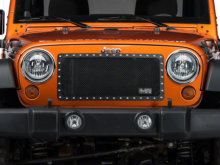 Smittybilt M1 Black Mesh Grille - Jeep Wrangler JK