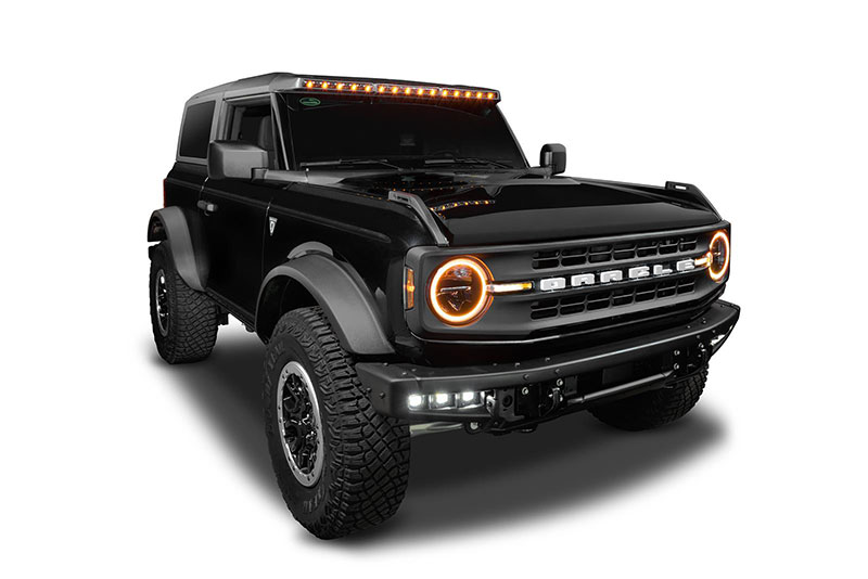 Oracle Lighting Integrated Windshield Roof LED Light Bar System - Ford Bronco (2021-2023)